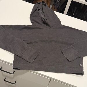 GAP Charcoal Gray Cropped Hoodie